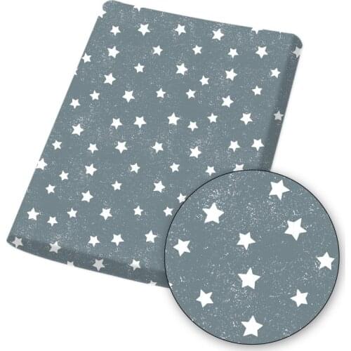 Polyester Cotton Fabric Sheet Patchwork Stars Moon DIY Material Masks Sewing Raw Materials Home Textile Can By Meter 45*145CM/pc