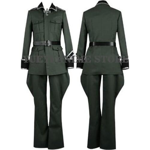 Anime Axis Powers Hetalia APH Ludwig Germany Military Uniform Cosplay Costume customized any size