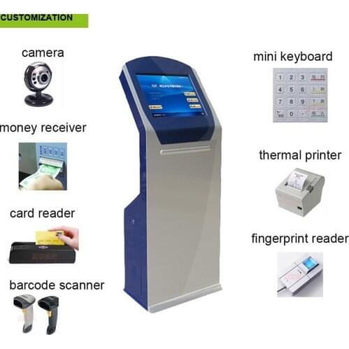 WIFI Touch screen self service with thermal printer payment terminal atm kiosk Ticket Vending Machine Payment kiosk printer