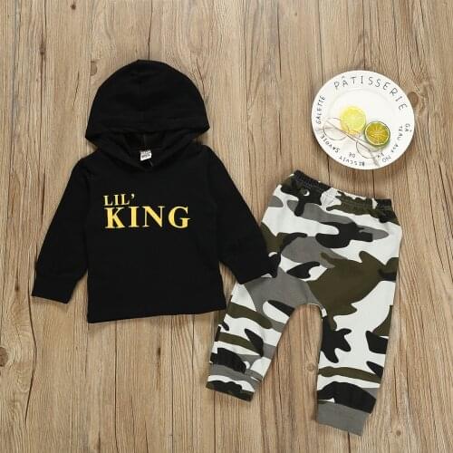 Foreign trade baby boys suits spring clothing fashionable Europe and the United States camouflage two-piece set