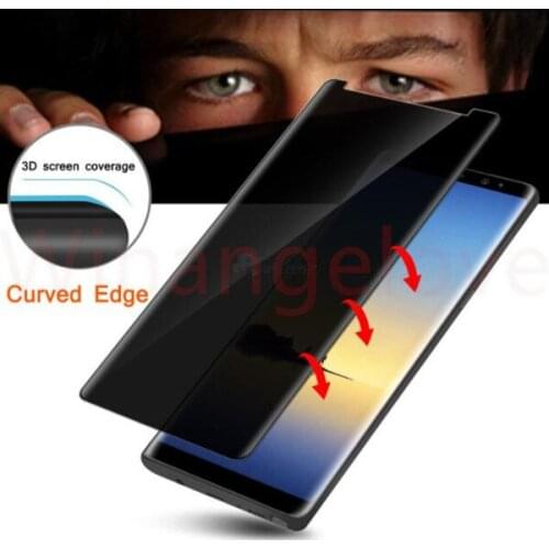 S9 S9PLUS S8 Plus Privacy screen Case Friendly 3D Tempered Glass Phone Screen Protector For Samsung Galaxy s9 S8 Note8