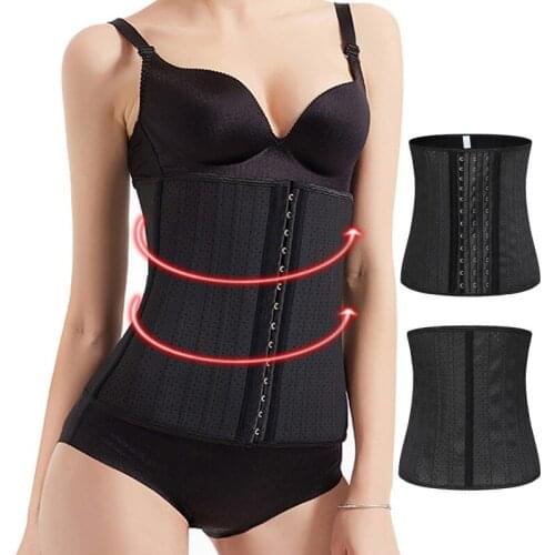 Women 25 Steel Bone Punching 30CM Punching Breathable Sports Fitness Thin Waist Corset Waist Belt XS-3XL
