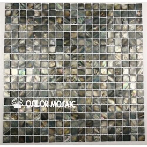 100% dyed color mother of pearl mosaic tile for interior house decoration chip size 15x15mm 22 square feet/lot wall tile