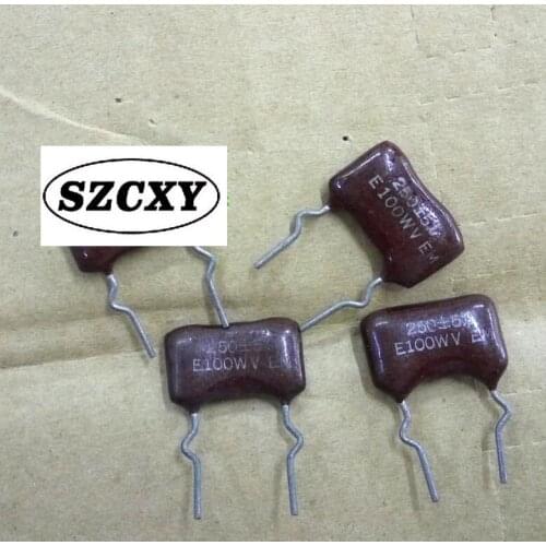 100% Home furnishings 100V250P 251 250P silver mica capacitors foot distance 12mm
