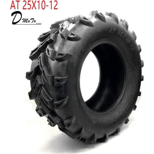 12 inch ATV Tyre AT 25X10-12 Tire four wheel vehcile off road motorcycle For Chinese 150cc 200cc 250cc Big ATV Wheels Rims