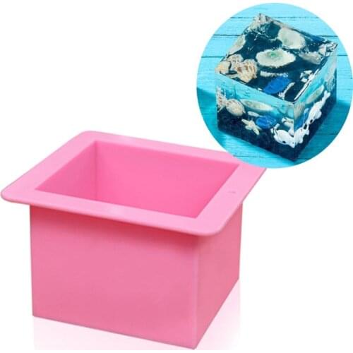 12cm/5" Super Large Cube Square Silicone Mold Resin Casting Jewelry Making Tools