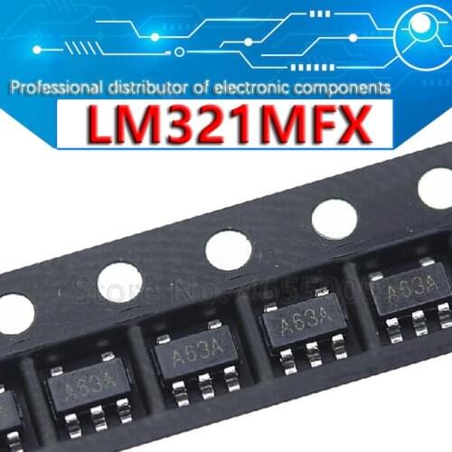 20pcs/lot LM321MFX A63A LM321 LM321MX SOT23-5 Single Operational Amplifier Operational amplifier with low