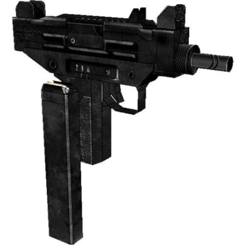 25cm Scale 1: 1 DIY Handmade Paper Model 1:1 UZI Submachine Gun Toy Casual Puzzle Decoration AA076