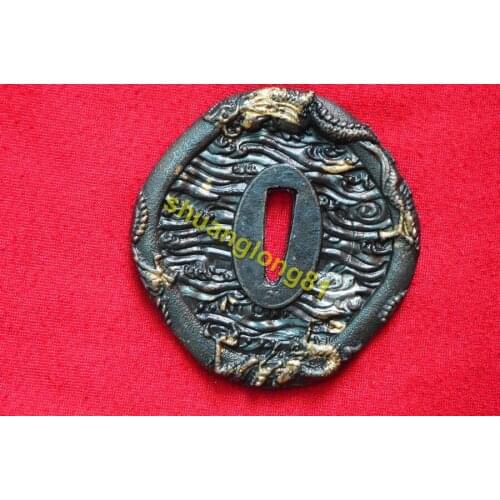 Wonderful Strong Alloy Japanese Guard Tsuba For Samurai Knife Katana Sword Guard Wakizashi HandMade