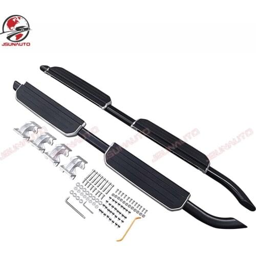 For Newest Land Rover Defender Silver Side Steps Black Side Pedal Panels For 2021 Defender 110 P400 D300 Steps