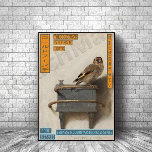Goldfinch Japan Museum Exhibition Art Japanese Print Decoration Poster