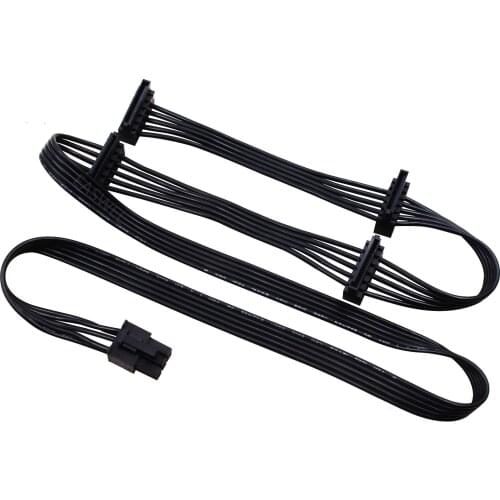 GPU 6Pin to 4 SATA Power Supply Cable for CORSAIR RM1000x RM650x RM550x Modular