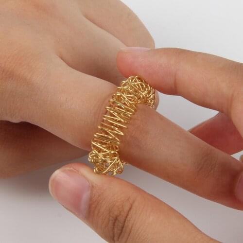 Finger Ring Toy Stress Relief Sensory Spring Fingers Rings Stress Anxiety Relief Finger Toys Spiky Finger Ring/Acupressure Ring
