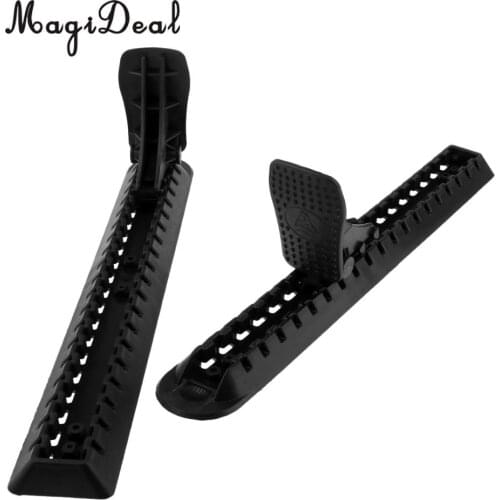 2 Pieces Black Nylon Kayak Foot Brace Pedal Feet Rest Peg Paddle Gear Accessories with Mounting Hardware
