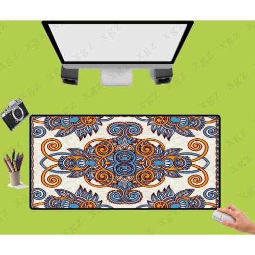 XGZ Persian Carpet Large Size Gaming Mouse Pad Natural Rubber PC Computer Gamer Mousepad Desk Mat Locking Edge for CSGO LOL Dota