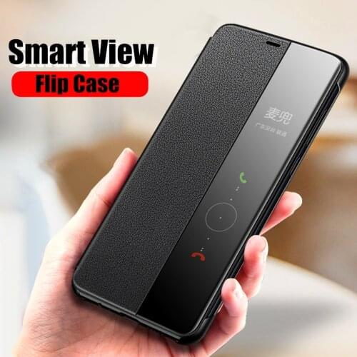 NEW Smart View Flip Case For Samsung Galaxy S21 S20 Ultra Plus S20FE 5G Note 20 10Plus Leather Auto Sleep Wake Up Covers