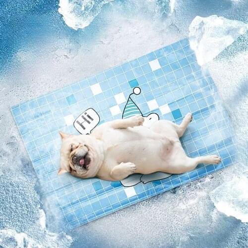 Summer Cooling Mats Breathable Pet Dog Cat Sleeping Mat Self Cooling Mattress Portable Pad Ice Cushion Pet Accessories Dog Beds
