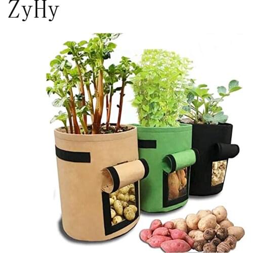 3 size Plant Grow Bags home garden Potato pot greenhouse Vegetable Growing Bags Moisturizing jardin Vertical Garden Bag tools