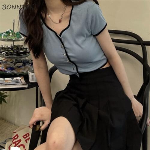 Sweet Dress Sets Summer Fashion Slim Crop Tees Solid High Waist Draped Skirts Streetwear Comfortable Casual Korean Style Tender