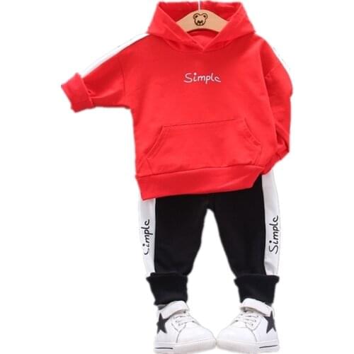 New Spring Autumn Baby Boys Girls Clothes Children Cotton Sports Hoodies Pants 2Pcs/sets Toddler Active Clothing Kids Tracksuits
