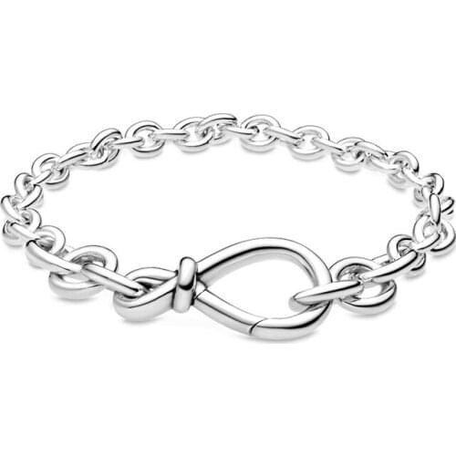 Original Knotted Bracelet Fits 925 Sterling Silver Pan Bracelet Female Beadwork Diy European Beads