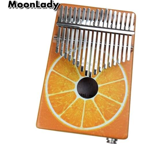 17 Keys Kalimba Thumb Piano High-Quality Wood Mahogany Body Thumb Piano Musical Instrument Kalimba Accessories With Audio input