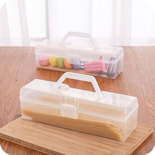 Practical kitchen portable storage box refrigerator storage food preservation box tableware storage box
