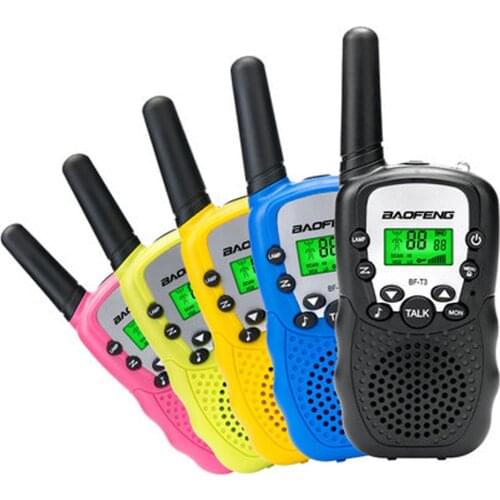 2pcs Baofeng BF-T3 UHF 462-467MHz 22 Channels Portable Two-Way Radio Transceiver for Kids Walkie Talkie