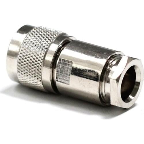 10pc N male plug RF Coax Connector Clamp RG8,RG213,LMR400 Cable Straight Nickelplated NEW wholesale