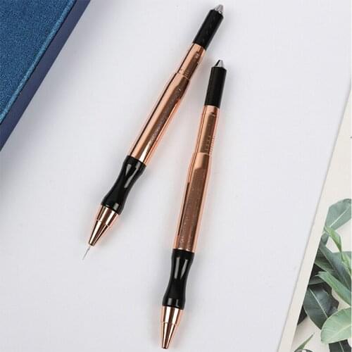 Manual 3D Eyebrow Tattoo Tool Microblading Pen Permanent Makeup Supplies Gun Stainless steel Machine Pen with Tattoo Needles