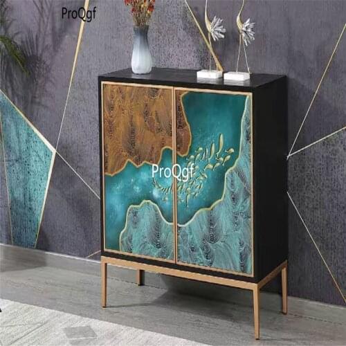 Prodgf 1 Set Modern Corner Console Cabinet