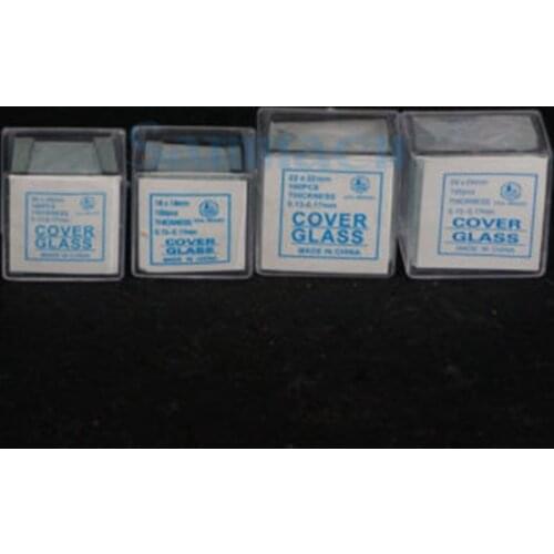 100PCS Multiple Microscope Glass Slide Cover Slips 0.13-0.17mm Thickness Labware