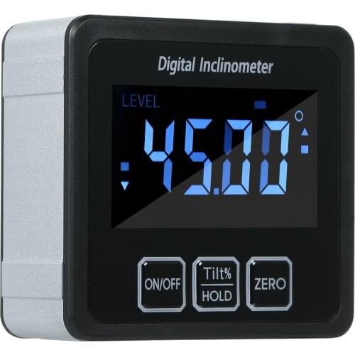 Digital Level Protractor Inclinometer Magnetic Level Angle Meter Angle Finder Level Box Angle Measuring Tool Carpentry Building