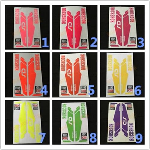 Bike fork stickers bike frame for rockshox/rock reflective rock sticker