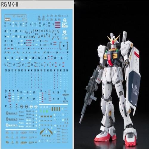 Water Decal Stickers for Bandai RG Gundam MK II AEUG Model DIY Water Paste Decal Kits