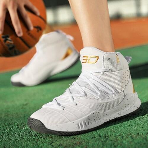 High-top Basketball Shoes Mens Cushioning Light Basketball Sneakers Male Zapatos Hombre Breathable Outdoor Sports Shoes