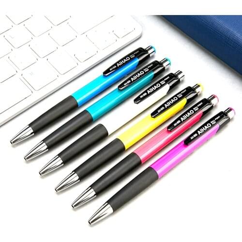 12PCS Retractable Ball Point Pen 0.7mm Colorful Bullet Roller Pen Students Stationary material escolar