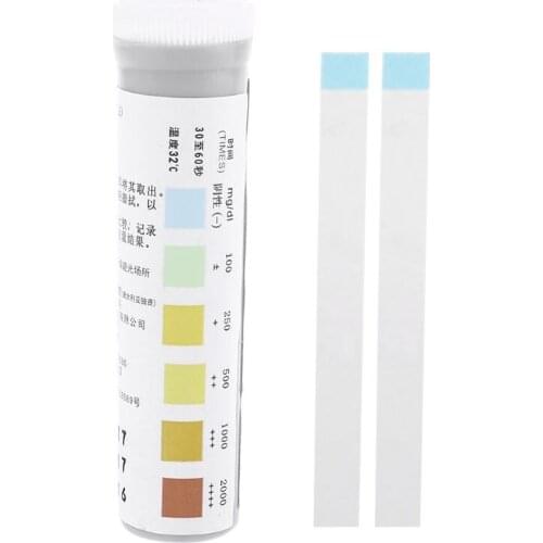 20 Strips Urinalysis Glucose Diabetes Urine Strip Test Pack Quick Selfcheck For Urinalysis With Anti-VC Interfer