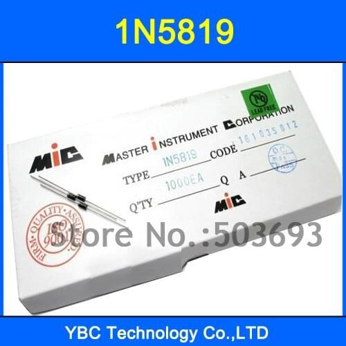 200pcs/lot 1N5819 IN5819 Diode Rectifier Bridge