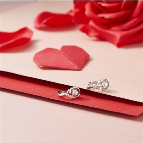 2021 France Exquisite Music Note AAA Zircon Earring Rhinestone Earring Charm Lady Street Popular Music Party Jewelry Accessories