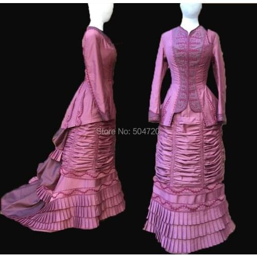 Tailored!NEW arrivial Royal French Duchess Queen Princess Marie Antoinette Period Masquerade Theatre Civil war Gown dress HL-297