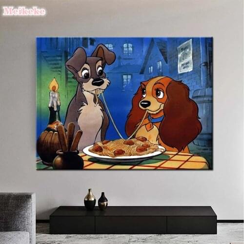 5D DIY Diamond Painting full Square Round lady tramp Diamond Embroidery Cross Stitch Rhinestone Mosaic decor for home gift