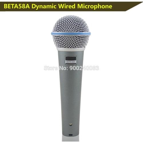 Free shipping Professional Live Vocals BETA58 Dynamic Wired Microphone cardioid BETA58A vocal microphone