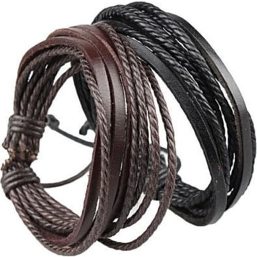 Мужские кожаные браслеты Colorful Bling China At AliExpress