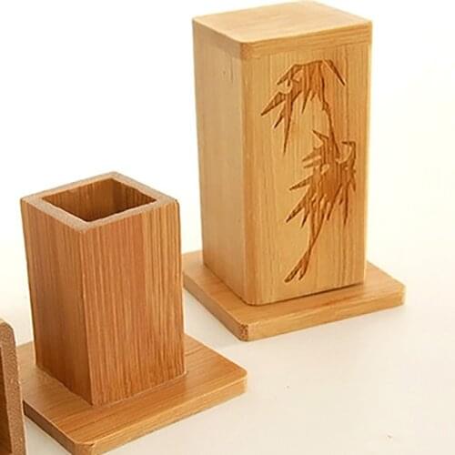 Wooden Toothpick Storage Containers with Lid, Cotton Swab Holder Organizer Toothpick Dispenser Box Japanese Style for Home