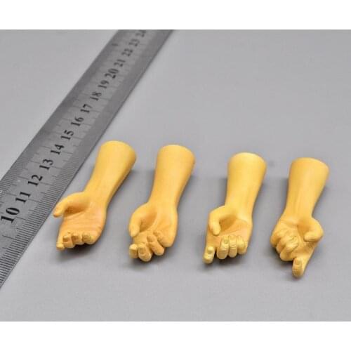 For Fans Scale 1/6th Sideshow 4PCS Forearms Fixed Hand Type For Mostly 12inch Doll Figures Accessories