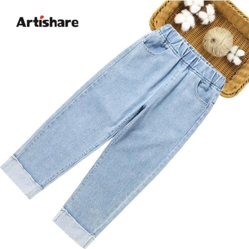 Jeans For Girl 2021 New Childrens Jeans For Girl Spring Autumn Kids Jeans Casual Childrens Clothing 6 8 10 12 14