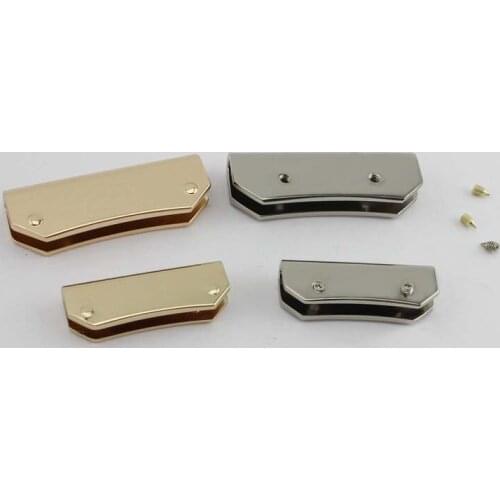 10pcs 38mm 50mm Metal clip fitting hardware Handbag tassel cap clasp square buckle Screw connector Bag hanger handbag hardware