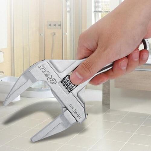 Multifunctional Short Handle Wide Mouth Wrench Adjustable Aluminum Alloy Spanner Universal Wrench Repair Tools Hand Tool