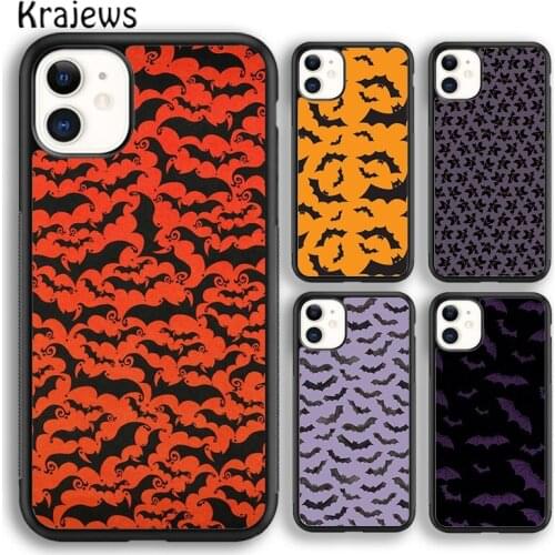 Krajews Vampire Bat Soft Phone Case Cover For iPhone 5 SE 6s 7 8 plus X XR XS 11 12 pro max Samsung Galaxy S8 S9 S10